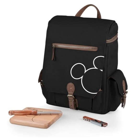 Disney Mickey Mouse Moreno Wine & Cheese Tote 3-Bottle Backpack NWT - Picture 15 of 16